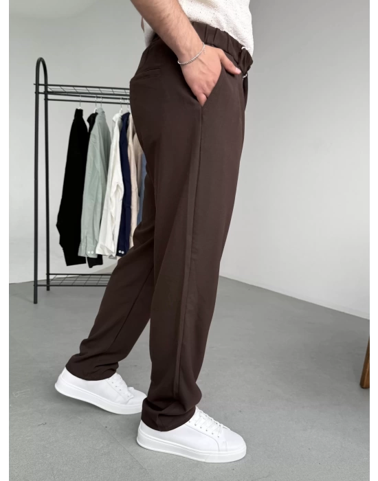 Pileli Baggy Kumaş Pantolon