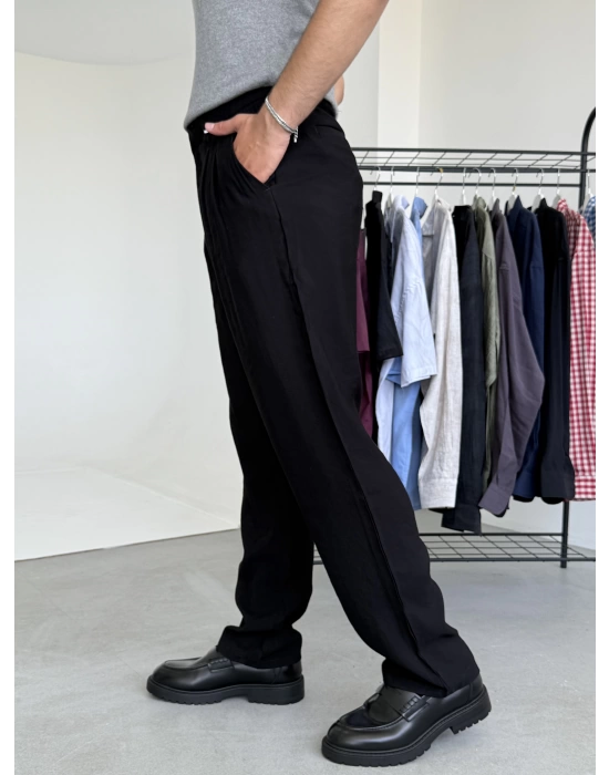 Tensel Kumaş Baggy Pantolon