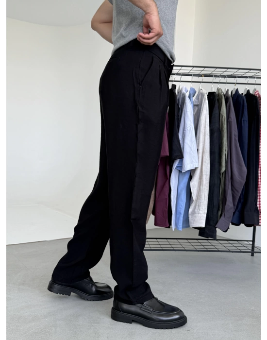 Tensel Kumaş Baggy Pantolon