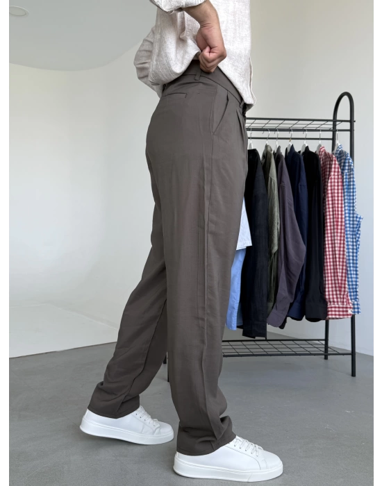 Tensel Kumaş Baggy Pantolon