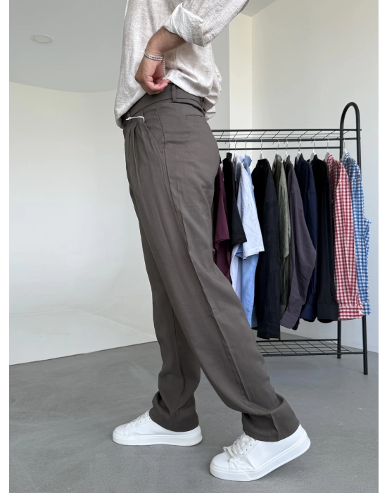 Tensel Kumaş Baggy Pantolon