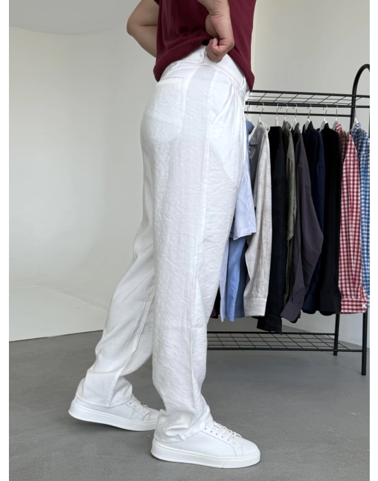 Tensel Kumaş Baggy Pantolon