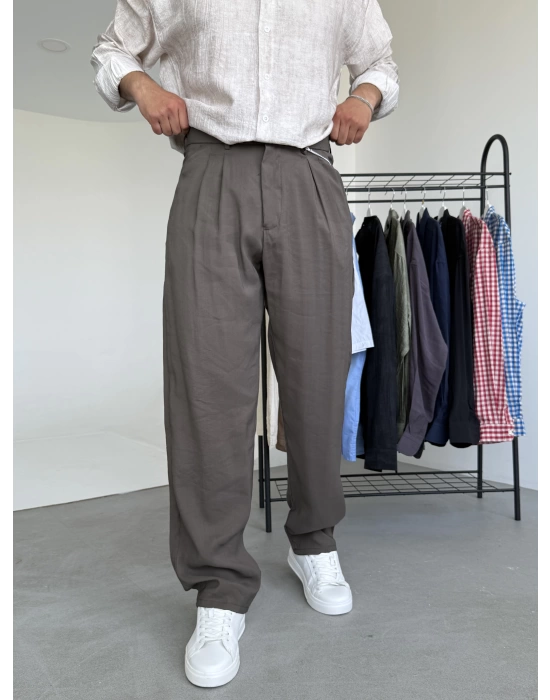 Tensel Kumaş Baggy Pantolon