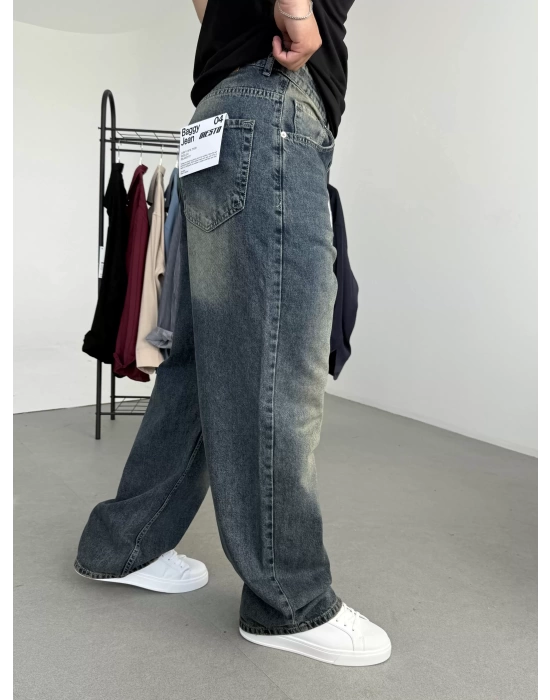Yıkamalı Baggy Jean