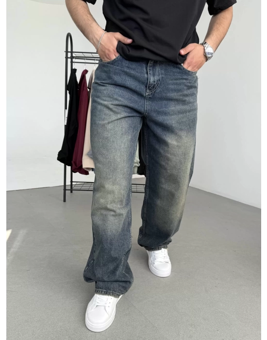 Yıkamalı Baggy Jean