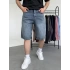 Baggy Yıkamalı Jean Şort