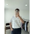 Çizgili Polo Yaka T-Shirt