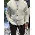 Düğme Detay Yün Hırka