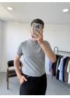 Basic Yarım Balıkçı Triko T-Shirt