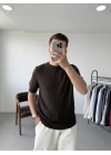 Bisiklet Yaka Triko T-Shirt