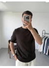 Bisiklet Yaka Triko T-Shirt