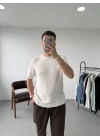 Bisiklet Yaka Triko T-Shirt