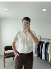 Çizgili Polo Yaka T-Shirt
