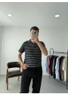 Çizgili Polo Yaka T-Shirt
