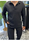 Delikli Polo Yaka Triko