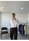Dokulu Oversize Gömlek