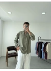 Dokulu Oversize Gömlek