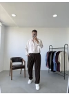 Dokulu Oversize Gömlek