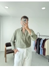 Dokulu Oversize Gömlek