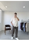 Nakışlı Kısa Kol Gömlek