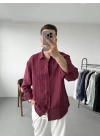 Oversize Çizgili Gömlek
