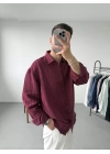 Oversize Çizgili Gömlek