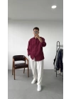 Oversize Çizgili Gömlek