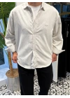 Oversize Kadife Gömlek