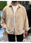Oversize Kadife Gömlek