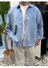 Oversize Kadife Gömlek