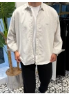 Oversize Kadife Gömlek