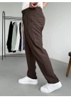 Pileli Baggy Kumaş Pantolon