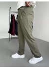 Pileli Baggy Kumaş Pantolon
