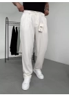 Pileli Baggy Kumaş Pantolon