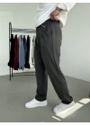 Pileli Baggy Kumaş Pantolon