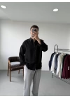 Siyah Oversize Gömlek