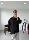 Siyah Oversize Gömlek