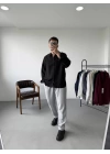 Siyah Oversize Gömlek