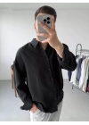 Siyah Oversize Gömlek
