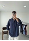 Tensel Kumaş Oversize Gömlek
