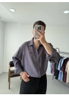 Tensel Kumaş Oversize Gömlek