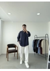 Tensel Kumaş Oversize Gömlek