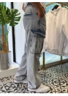 Yıkamalı Cep Detay Baggy Jean