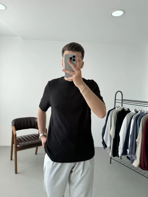 Bisiklet Yaka Triko T-Shirt