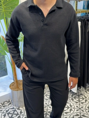 Delikli Polo Yaka Triko