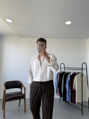 Dokulu Oversize Gömlek