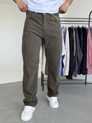 Kadife Dokulu Kumaş Pantolon