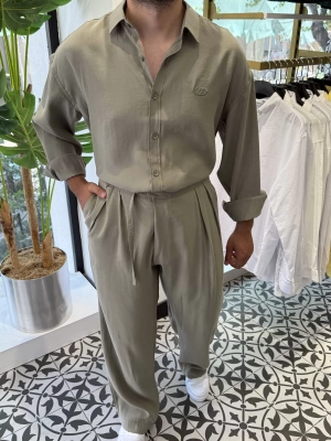 Modal Kumaş Gömlek Takım