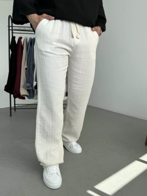 Müslin Kumaş Oversize Pantolon