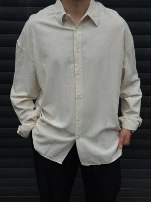 Overize Premium Keten Gömlek